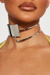 Fearless Cut Out Choker - Silver