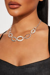 Linking Up Later Necklace - Silver