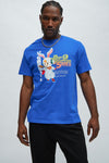 Dance Dance Revolution Retro 90s Short Sleeve Tee - Blue