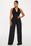 Curious Woman Jumpsuit  - Black