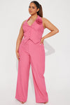 Elle Pant Set - Pink