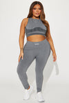 Pump Infinity Seamless Shaping Active Legging - Heather Grey