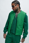 Warren Nylon Vest - Green