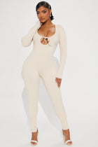 Claire Snatched Jumpsuit - Cream