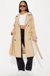 Our Little Secret Trench Coat - Tan