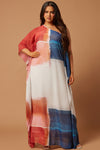 Tulum Chiffon Kaftan Dress - Multi Color