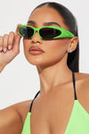 I Mean It Sunglasses - Green