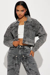 Jeanius Denim Jacket - Grey