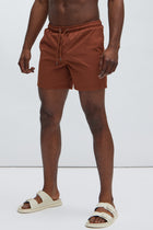 Montez Stretch Swim Trunk Mid - Chocolate