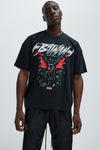 Batman Beyond Oversize Short Sleeve Tee - Black