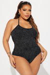 Ari Washed Bodysuit - Black Wash