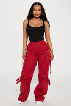 Don't Need Your Approval Cargo Pant - Brick Red