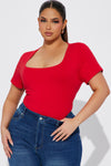 Joseline Crop Top - Red