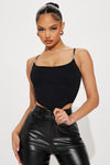 Irreplaceable Rhinestone Corset Top - Black