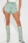 Seeking Validation Denim Shorts - Light Wash