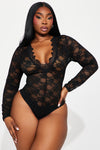 Lovers Lane Bodysuit - Black