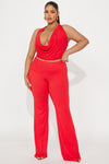 Staying Long Pant Set - Orange