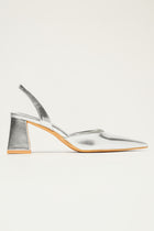 Tatianna Slingback Pumps - Silver