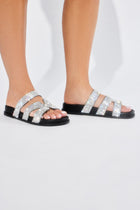 Show Me Around Flat Sandals - Silver