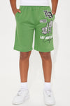 Mini LA Fleece Shorts - Olive