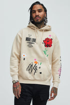 More Love Worldwide Hoodie - Sand