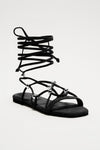 Ineza Flat Sandals - Black