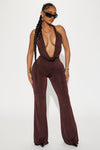 Party In Vegas Pant Set - Brown