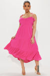 Hailey Midi Dress - Pink