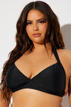 Cynthia Halter Bikini Top - Black