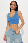 Whitney Seamless Top - Blue