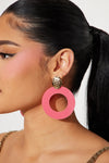 Soaking Up The Fun Earrings - Pink