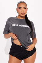 HellBound Washed Tee - Black Wash