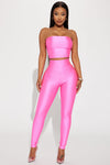 Blame It On Me Legging Set - Neon Pink