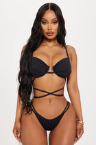 I Need Saltwater 2 Piece Bikini - Black