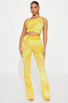 Elisse Pant Set - Yellow/combo