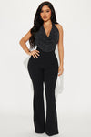 Search For Me Jumpsuit - Black