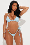 Cindy Double Strap 2 Piece Swimsuit - Light Blue