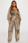 All About Me Jumpsuit - Olive