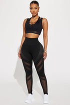 Crossing Over Active Legging - Black