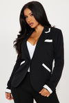 Top Tier Blazer - Black/White