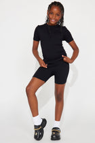 Mini Hold It Together Biker Short - Black