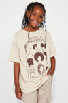 Mini Embracing Natural Beauty Graphic Tee - Taupe