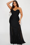 Ana Bandage Gown - Black