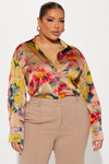 Blooming Babe Floral Shirt - Multi Color