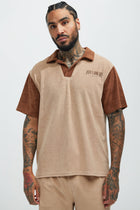 Have A Good Day Short Sleeve Polo - Natural/Combo