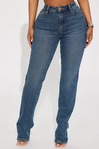 Second Chance Slim Straight Low Stretch Jeans - Medium Wash