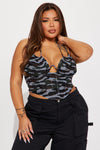 Command Attention Camo Corset Top - Camouflage