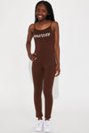 Mini Whatever Tank Jumpsuit - Chocolate