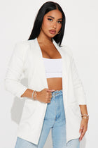 The Harlow Blazer - White