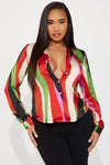 French Quarter Satin Shirt - Multi Color